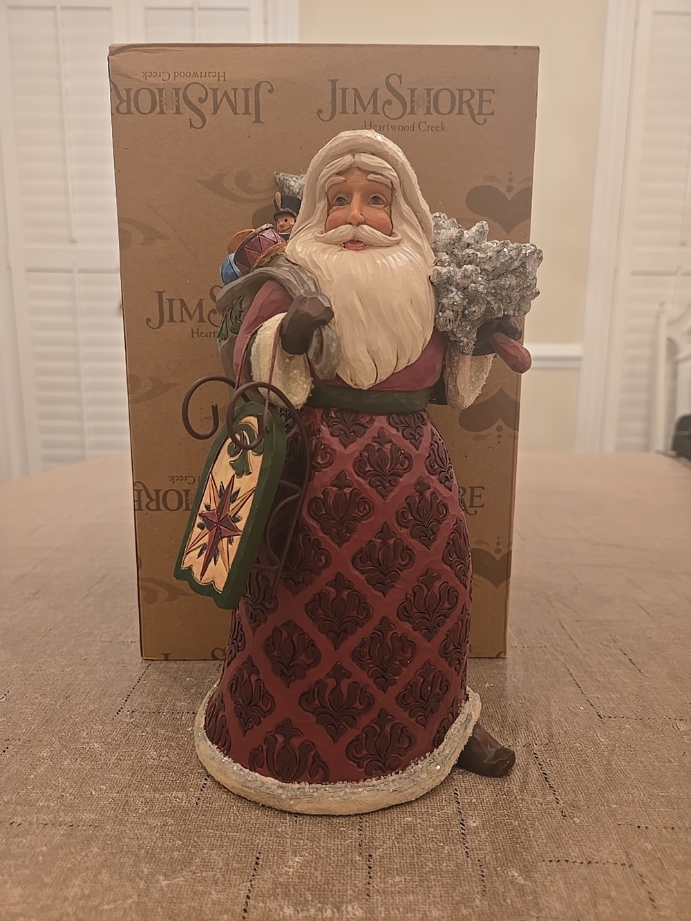 Jim Shore "Dreaming Of Christmas Past" Santa Figurine ORIGINAL BOX